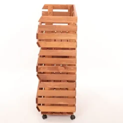 Grøntsagskasser på hjul RAWA /bredde 57cm - Brune