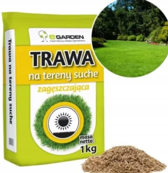 Græs 1 kg til tørre områder Meget tørkeresistente græsfrø 40 m²
