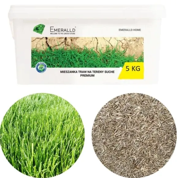 Græs til tørre områder Emerald 5kg BARENBRUG Water Saver