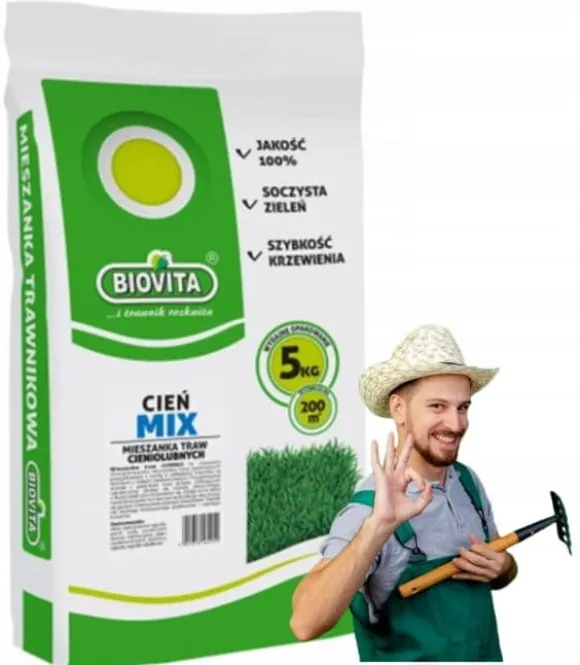 Græsplæneblanding Cieńmix 5 kg Til mørklagte græsplæner