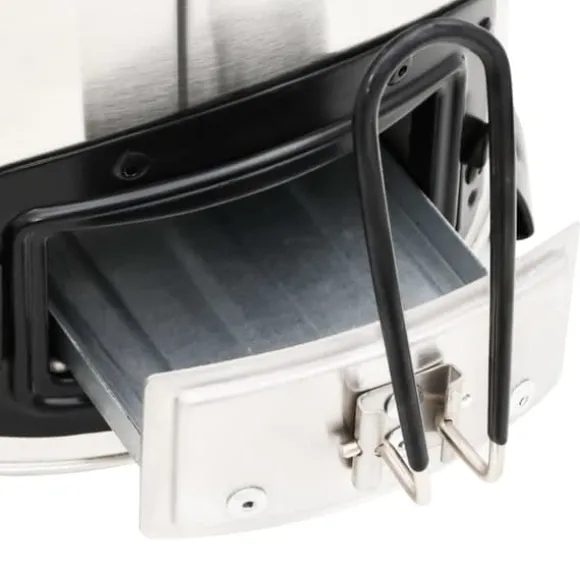 Grydekomfur m. USB-ventilator 35,5x26x28 cm rustfrit stål sølv - Grydekomfur - Grydekomfurer - Home & Living