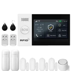 GSM Alarm System, Smart App Kontrol, Trådløs Forbindelse,EU stik, C-4G