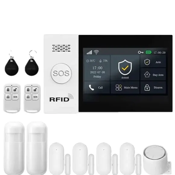 GSM Alarm System, Smart App Kontrol, Trådløs Forbindelse,EU stik, C-4G