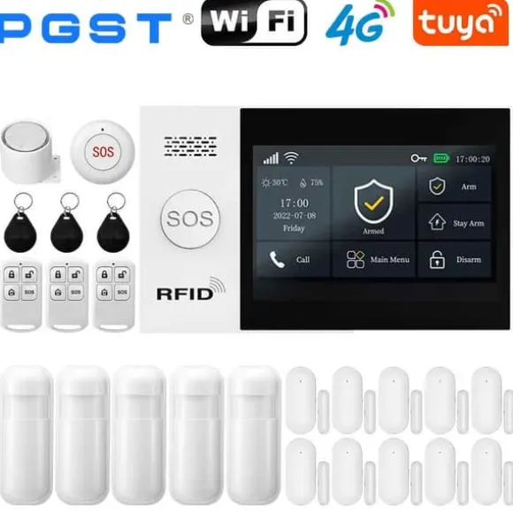GSM Alarm System, Smart App Kontrol, Trådløs Forbindelse,EU stik, F-4G