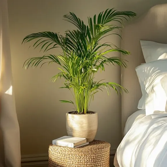 Guldpalme - Sæt med 4 - Dypsis lutescens - Højde 60-70cm - ⌀17cm