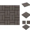 Gulve - Living terrassefliser 11 stk. WPC 30 x 30 cm 1 m2 mørkebrun