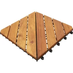 Gulve - Living terrassefliser 10 stk. 30x30 cm massivt akacietræ