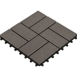 Gulve - Living terrassefliser 22 stk. 30 x 30 cm 2 m2 WPC mørkebrun