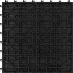 Gulve - Living terrassefliser 22 stk. 30 x 30 cm 2 m2 WPC sort