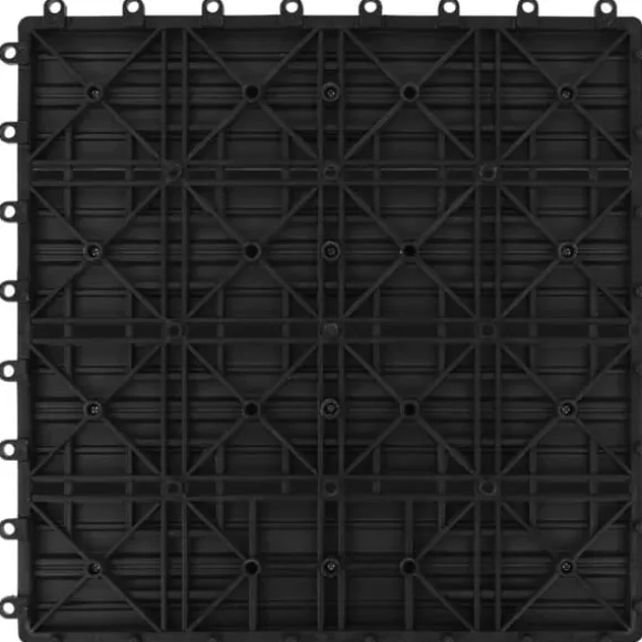 Gulve - Living terrassefliser 22 stk. 30 x 30 cm 2 m2 WPC sort