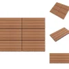 Gulve - Living WPC-fliser 60 x 30 cm 6 stk. 1 m² brun