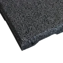 Gummiflise med EPDM-toplag 45 mm - 50 x 50 cm - Sort