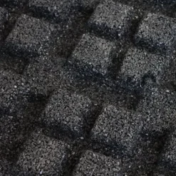 Gummiflise med EPDM-toplag 45 mm - 50 x 50 cm - Sort