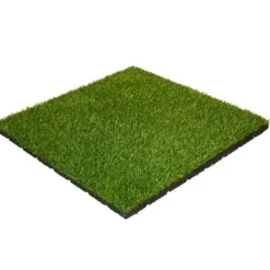 Gummiflise med kunstgræs toplag 30 mm - 50x50 cm