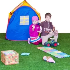 Gummiflise med kunstgræs toplag 30 mm - 50x50 cm