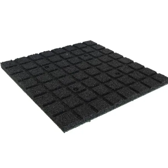 Gummiflise 30mm - 50x50 cm - Grøn