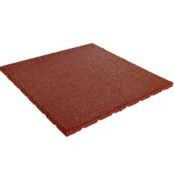 Gummifliser 20 mm - 1 m2 (4 fliser à 50 x 50 cm) - Rød