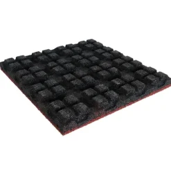 Gummifliser 55 mm - 1 m2 (4 fliser à 50 x 50 cm) - Rød