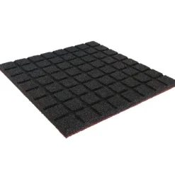 Gummifliser 30 mm - 1 m2 (4 fliser à 50 x 50 cm) - Rød