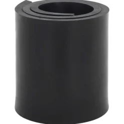 Gummikant til sneplov - Støjsvag og holdbar | Størrelse: 80x15x1 cm | Farve: Sort