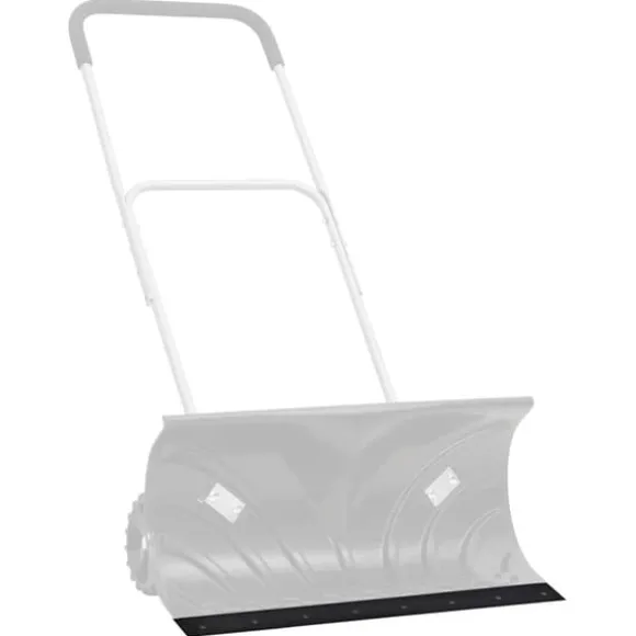 Gummikant til sneplov - Støjsvag og holdbar | Størrelse: 80x15x1 cm | Farve: Sort