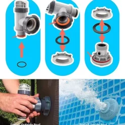 Gummipakninger til Intex poolstolper, 2-pak
