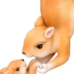 Have egern statuer Hængende baby forældre egern pryd harpiks egern figur indendørs udendørs have dyr statuer