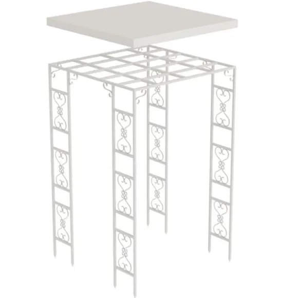 Have Pergola, Metal Konstruktions, Nem Montering,180x180x270cm, HVID
