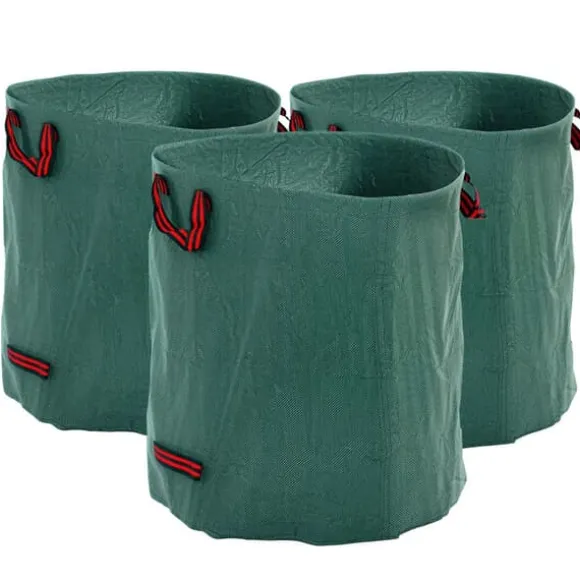 Haveaffaldspose, Kapacitet 272 Liter, Dimensioner Ø67 x 76 cm, Forstærkede Håndtag, Rivestærk, Vandafvisende
