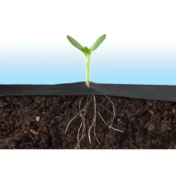 Haveagrotekstil 1,6 m x 50 m 90 g/m2 + 100 Plonos-nåle - sort og grøn