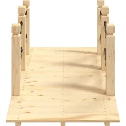 Havebroer - Living havebro med kædegelænder 150x67x56 cm massivt grantræ