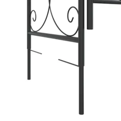 Havebue med låge 108x45x235 cm stål sort - Havebue Med Låge - Havebuer Med Låger - Home & Living