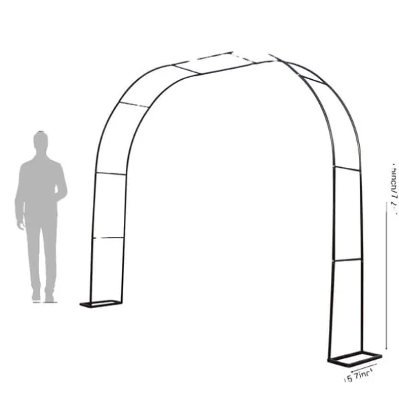 Havebue, Metal Design, Alsidig til Begivenheder,XS(gammel), sort