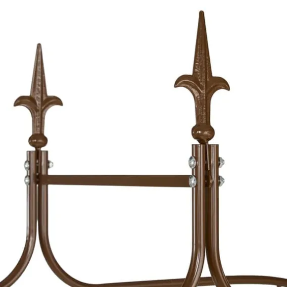 Havebue, Metal, 240x155x39 cm, Brun