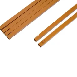 Havebue til bryllup, firkantet metalbue med baser, 6,6 × 4,9 ft, gul, størrelse M