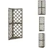 Havebuer, espalierer & pergolaer - Living espalier til hjørne 50x50x145 cm massivt grantræ grå