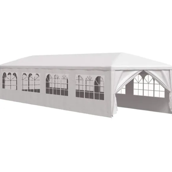 Havefesttelt 3x12 m - Hvid UV-resistent og vandafvisende | Størrelse: 3 x 12 m