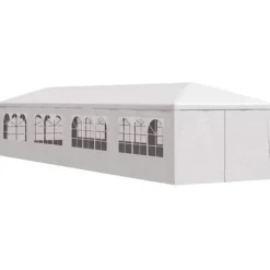 Havefesttelt 3x12 m - Hvid UV-resistent og vandafvisende | Størrelse: 3 x 12 m