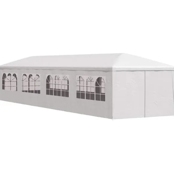 Havefesttelt 3x12 m - Hvid UV-resistent og vandafvisende | Størrelse: 3 x 12 m