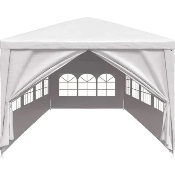 Havefesttelt 3x12 m - Hvid UV-resistent og vandafvisende | Størrelse: 3 x 12 m