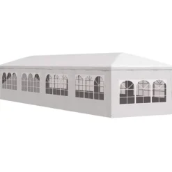 Havefesttelt 3x12 m - Hvid UV-resistent og vandafvisende | Størrelse: 3 x 12 m