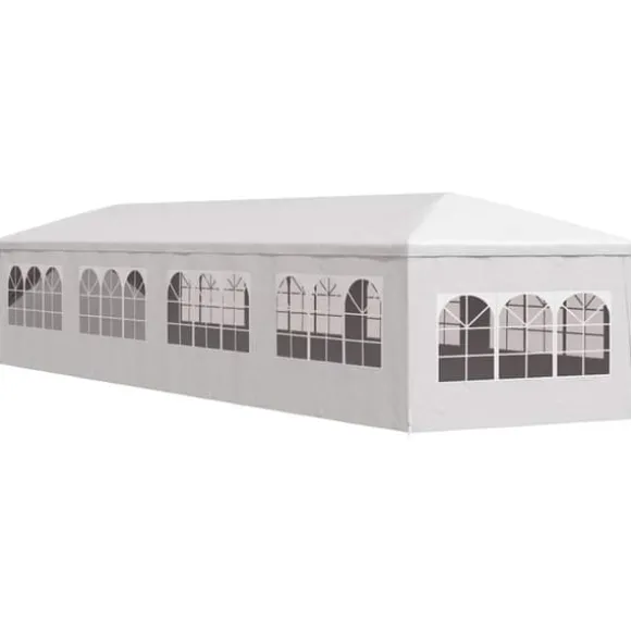 Havefesttelt 3x12 m - Hvid UV-resistent og vandafvisende | Størrelse: 3 x 12 m