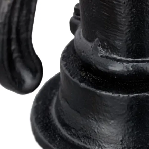 Havefigur, Dekorativ støbejernspumpe, 22.5x13.5x10.5 cm, Sort