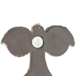 Havefigur, 2-delt træansigt, 10x13x2,5 cm, Brun