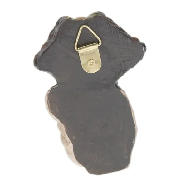 Havefigur, Hviskende Træansigt, Polyresin, Beige