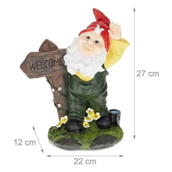 Havefigur, 27x22x12 cm, Flerfarvet