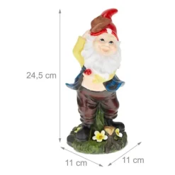 Havefigur, 24,5x11x11 cm, Flerfarvet