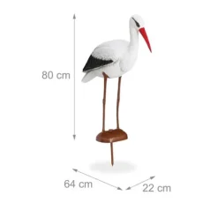 Havefigur, 80x22x64 cm, Hvid
