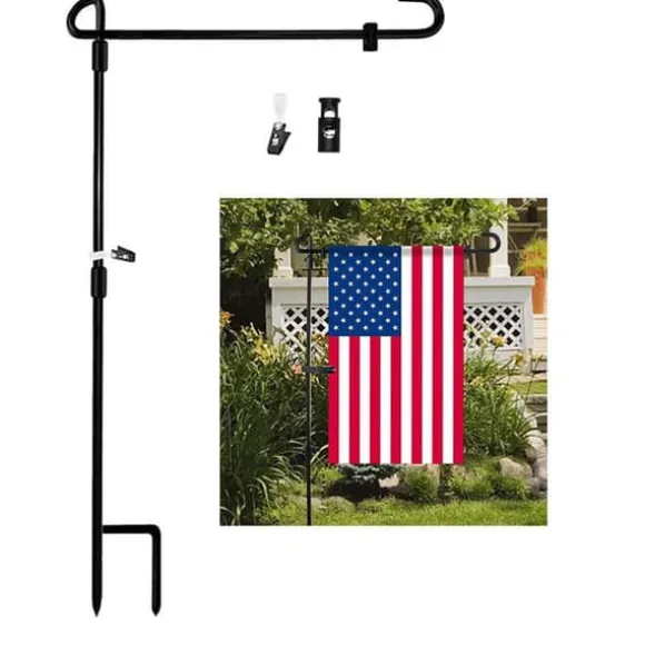 Haveflagstativ Haveflagstangholder Banner Flagpole til udendørs gårdhave Græsplæne Have