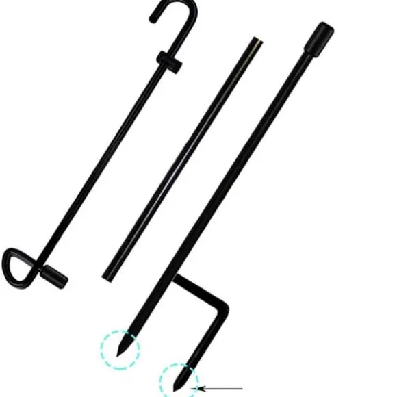 Haveflagstativ Haveflagstangholder Banner Flagpole til udendørs gårdhave Græsplæne Have